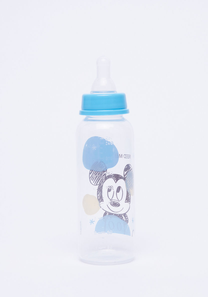 Mickey Mouse Printed Feeding Bottle - Set of 3-Bottles and Teats-image-3
