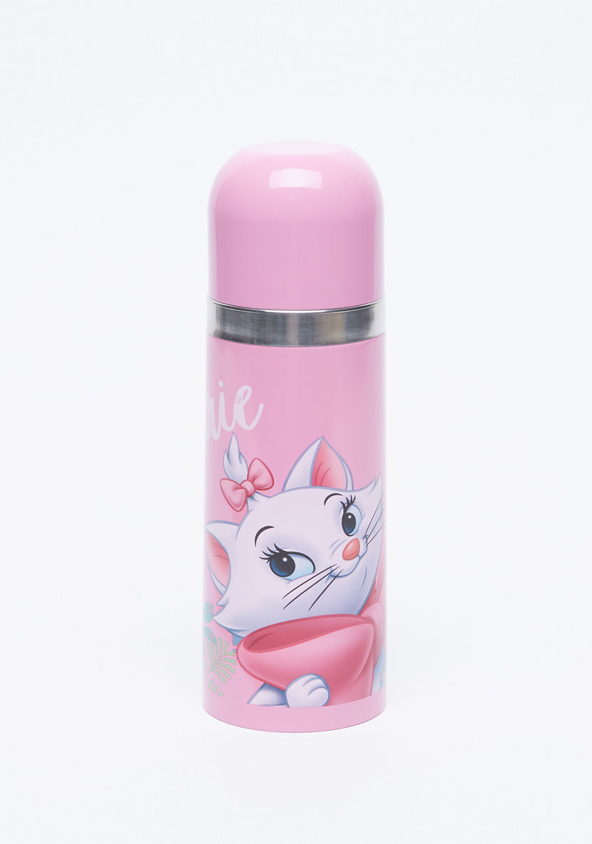 Marie the Cat Printed Flask with Push Down Lid - 350 ml-Accessories-image-0