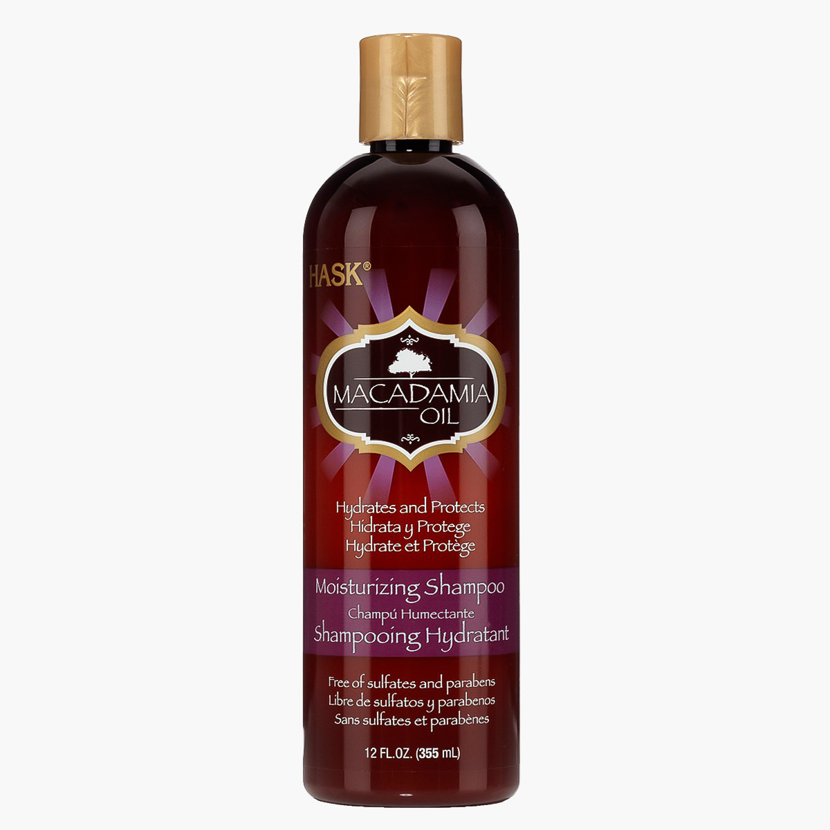 HASK Macadamia Oil Moisturizing Shampoo - 355 ml-beautyandpersonalcare-hair-haircare-shampoos-image-1