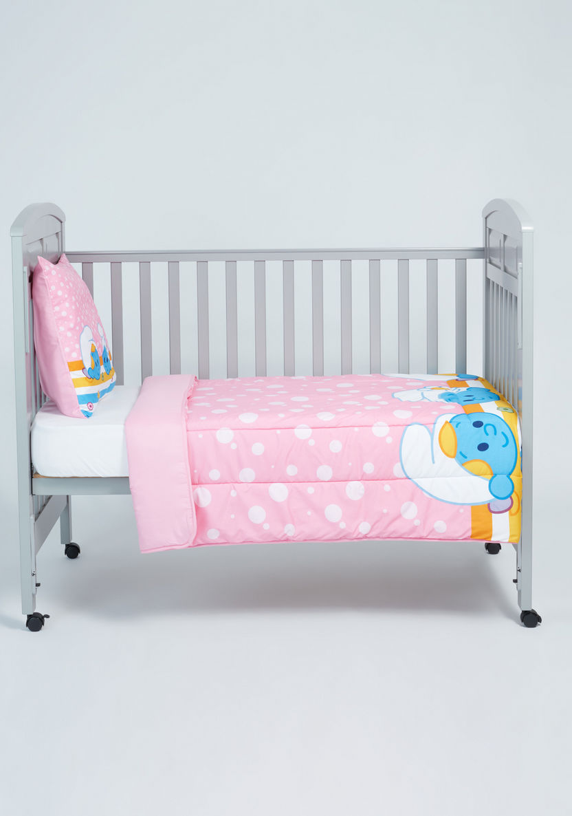 The Smurfs Printed Comforter and Pillow Set - 120x140 cms-Baby Bedding-image-0