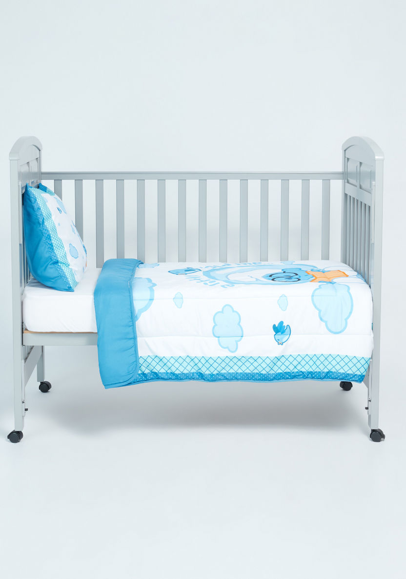 The Smurfs Printed Comforter and Pillow Set - 120x140 cms-Baby Bedding-image-0