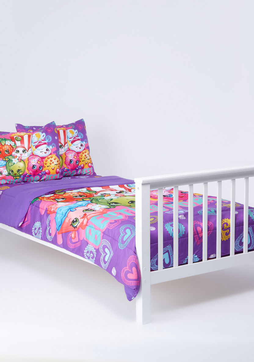 Shopkins Printed 4-Piece Comforter Set - 220x150 cms-Baby Bedding-image-1