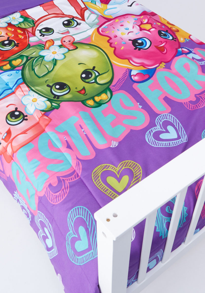 Shopkins Printed 4-Piece Comforter Set - 220x150 cms-Baby Bedding-image-3