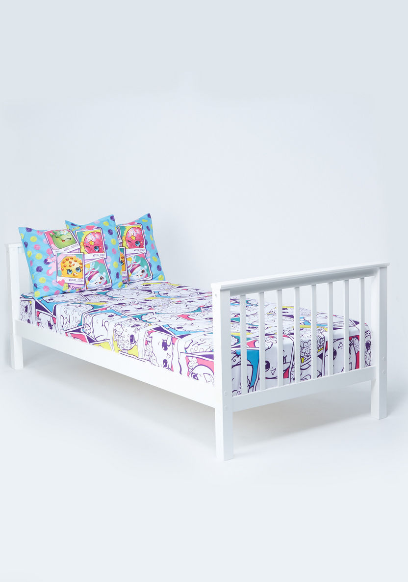 Shopkins Printed 4-Pice Comforter Set - 220x150 cms-Baby Bedding-image-0