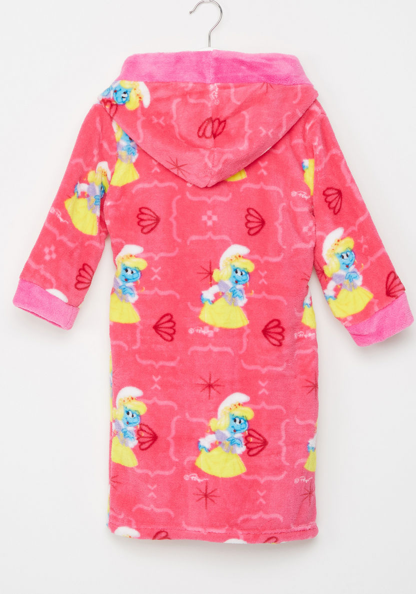 The Smurfs Printed Bathrobe-Towels and Flannels-image-3