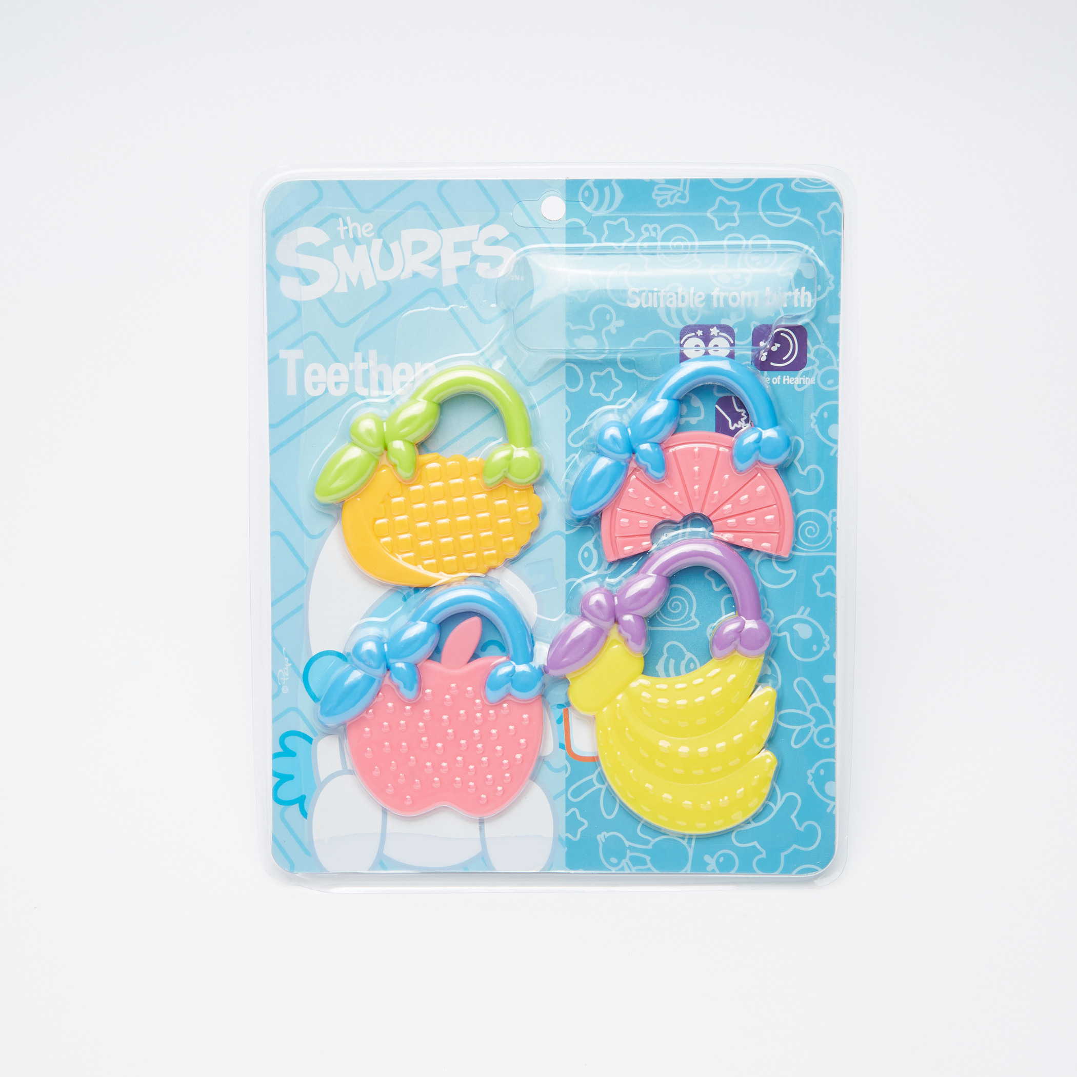 IMPS The Smurfs Teether Toys - Set of 4-baby-feeding-teethers-image-1