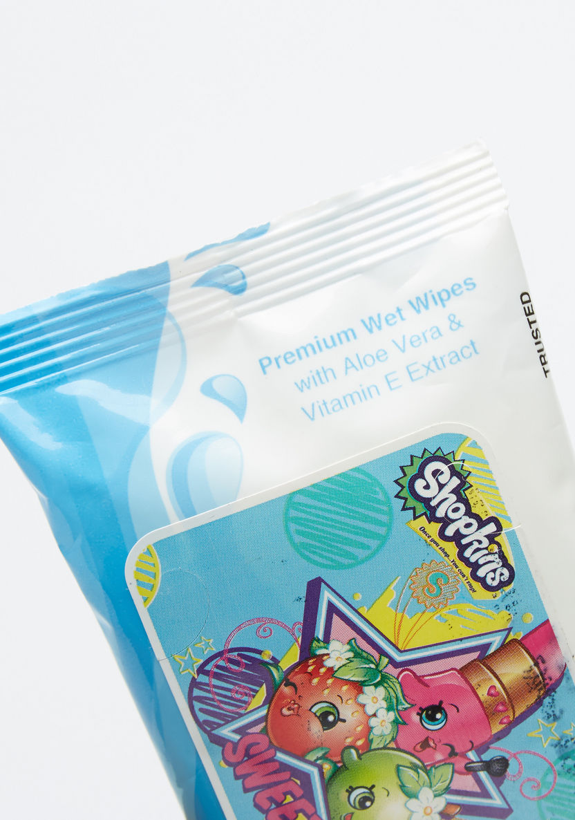 Shopkins Premium Wet Wipes - Pack of 10-Baby Wipes-image-1