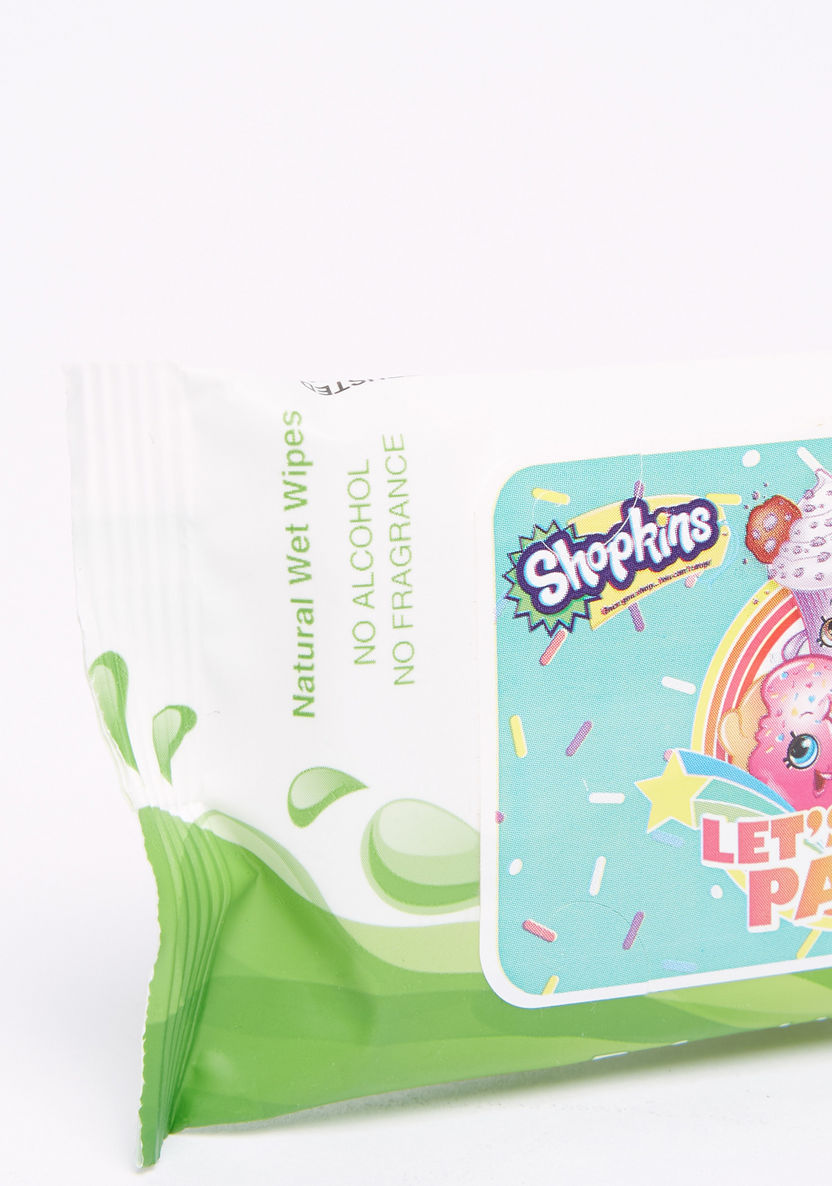 Shopkins 10-Piece Natural Wet Wipes Pack-Baby Wipes-image-1