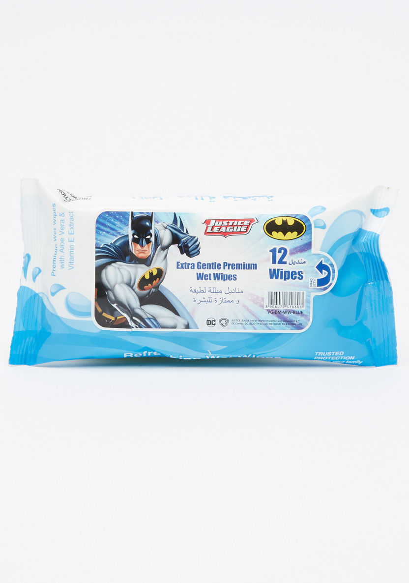 Justice League Extra Gentle Premium Wet Wipes - Pack of 12-Baby Wipes-image-0
