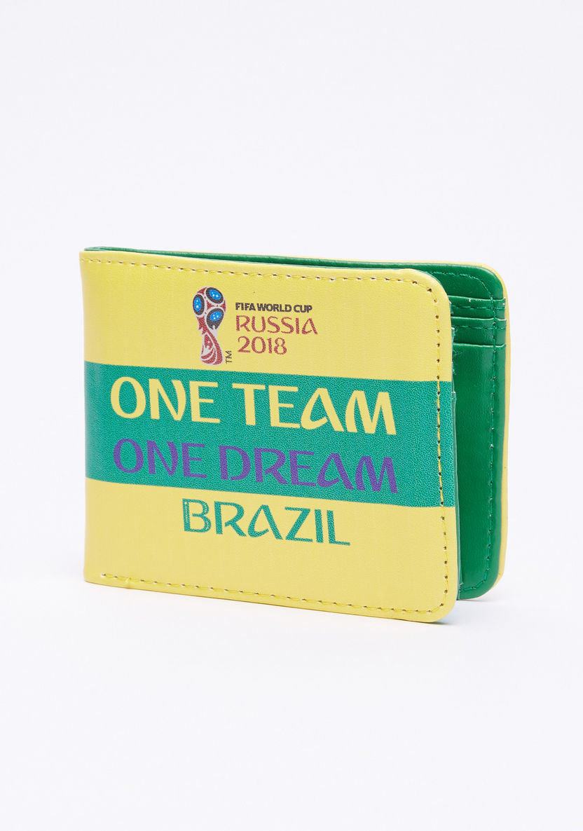 FIFA 18 Brazil Printed Wallet with Card Compartments-Novelties-image-0