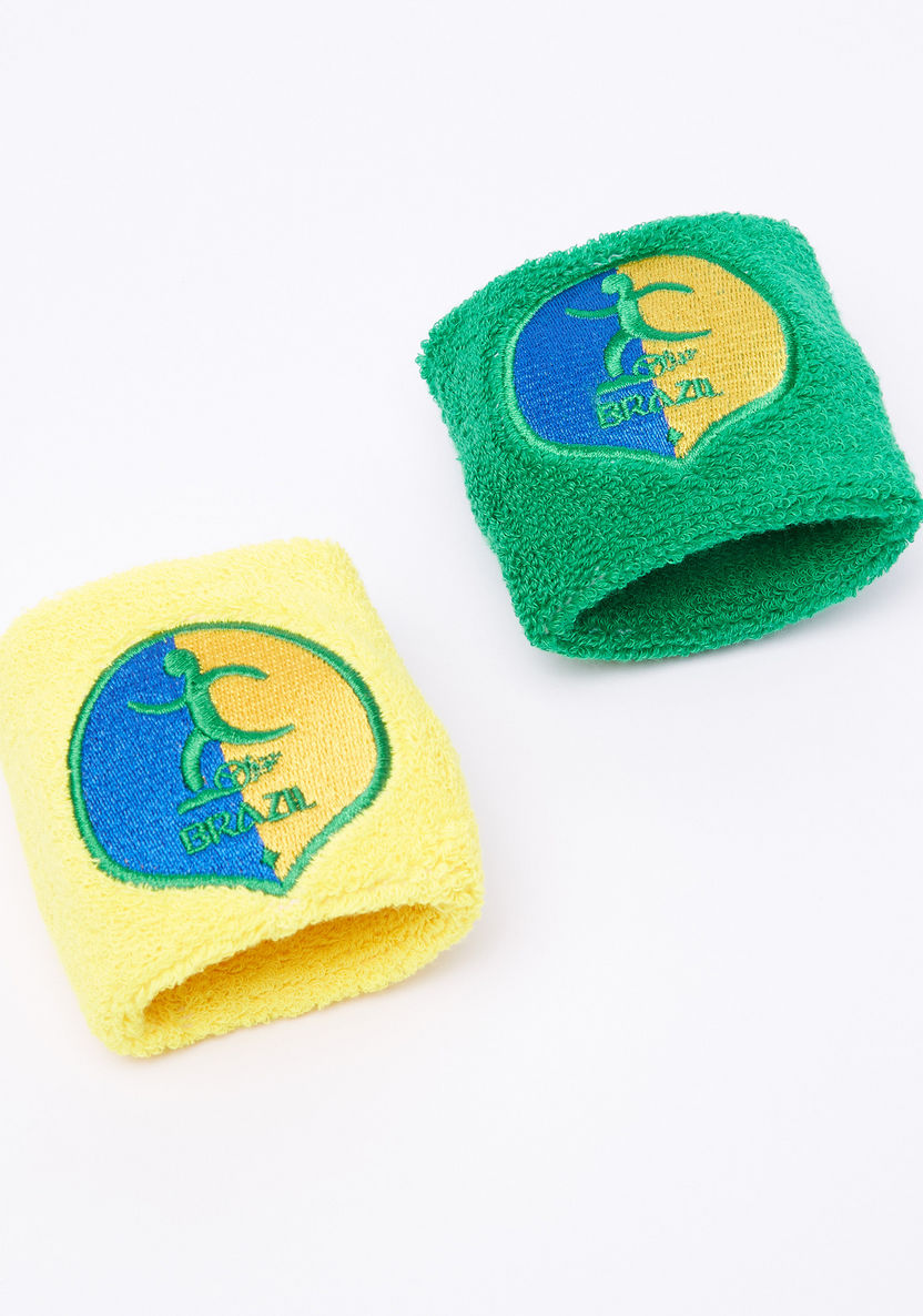 FIFA 18 Brazil Embroidered Wristband - Set of 2-Baby and Preschool-image-0