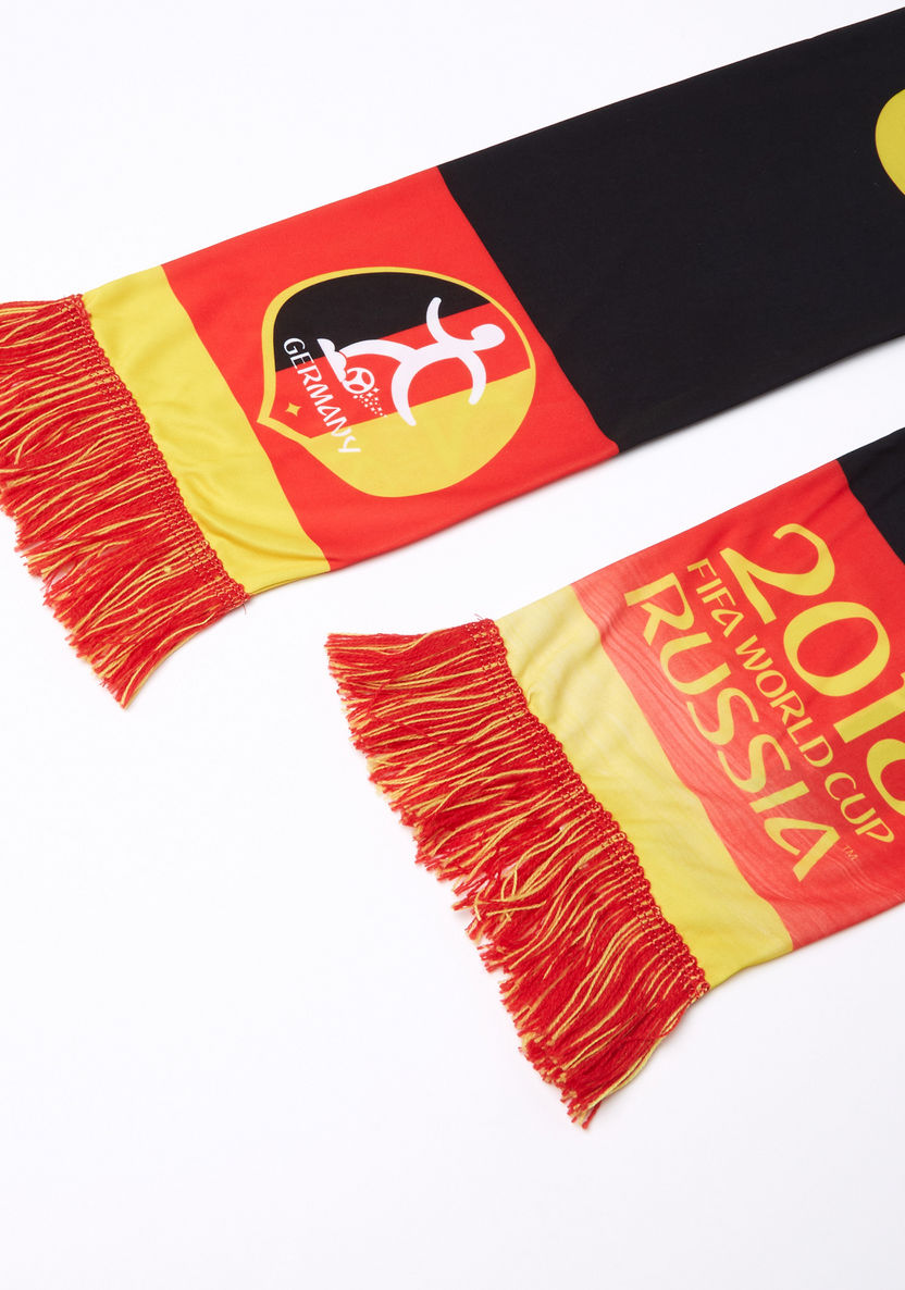 FIFA 18 Germany Printed Scarf with Fringes-Scarves-image-1