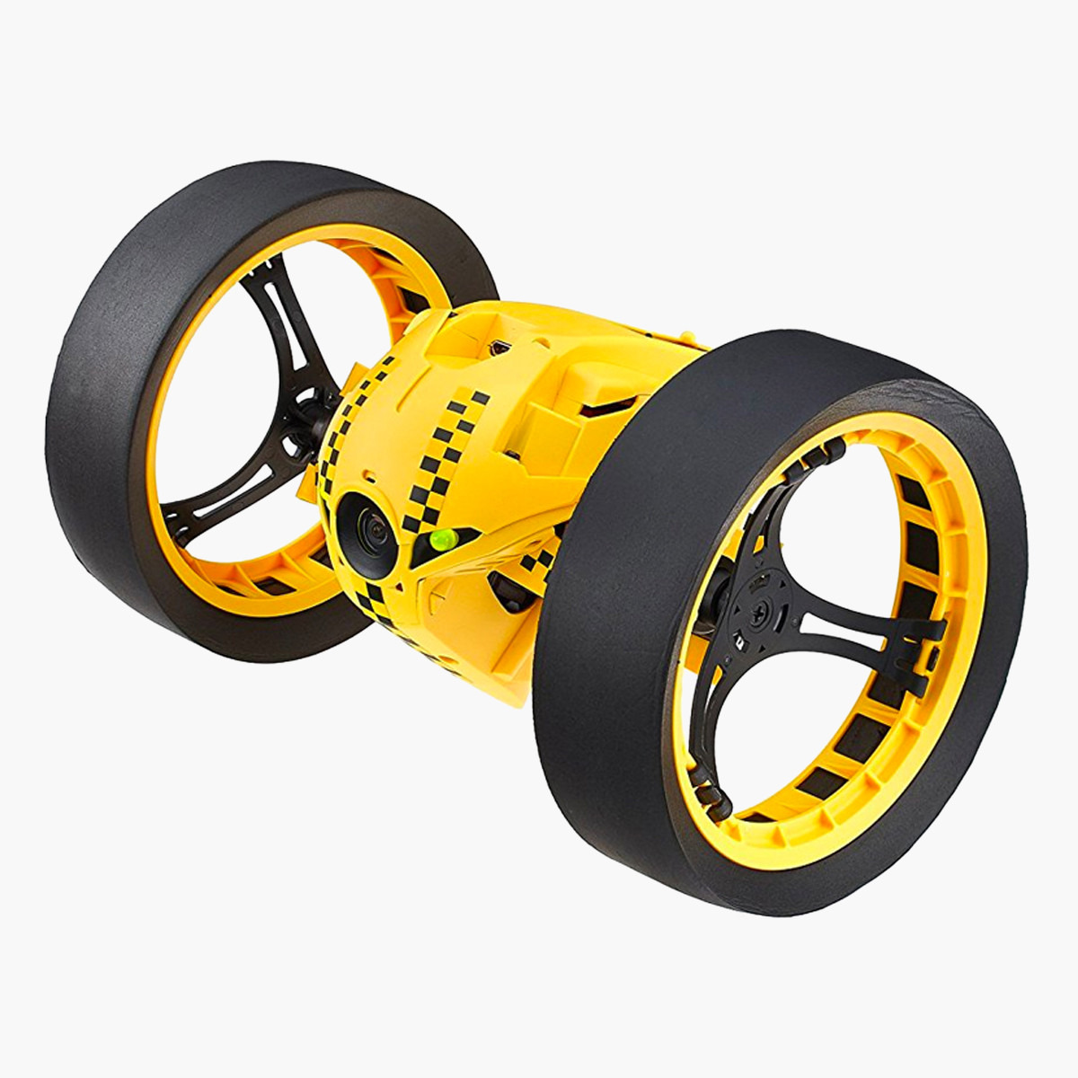 ジャンピング　ドローン　PARROT JUMPING RACE JETT ミニドローン「Jumping Night」「Jumping Race」を公園で走らせ