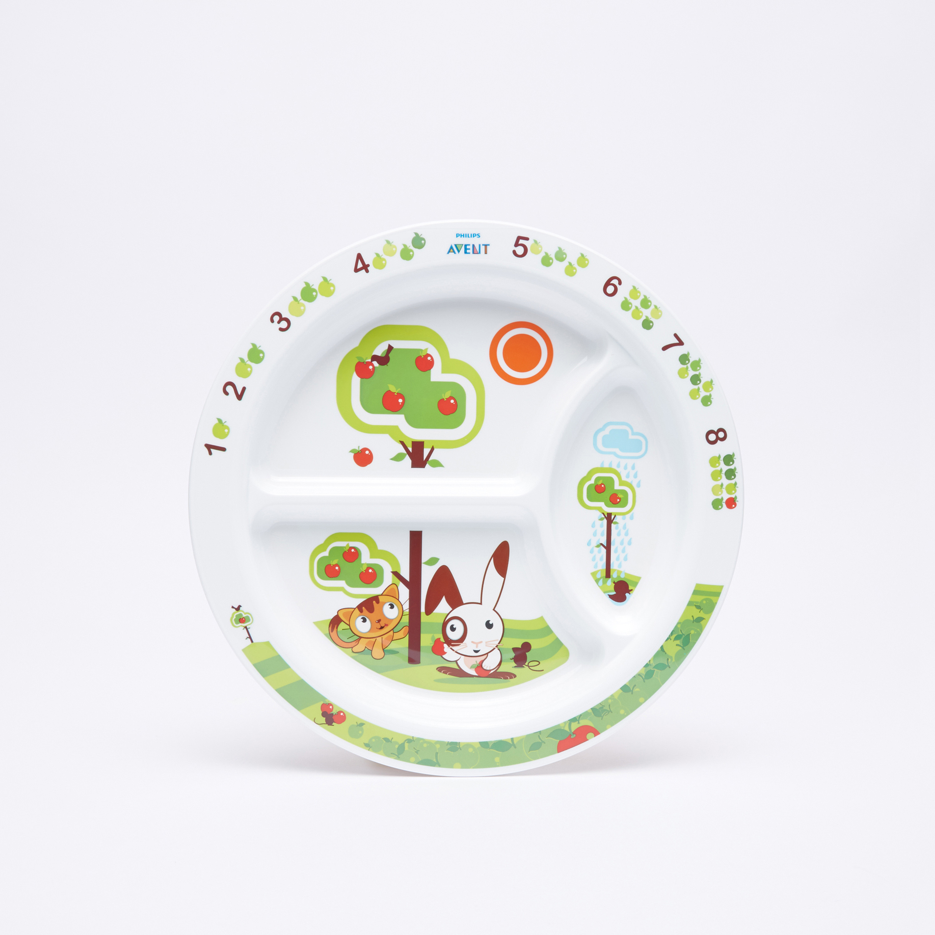 صحن مقسم للأطفال بطبعات من فيليبس أفنت-baby-feeding-mealtimeessentials-image-1