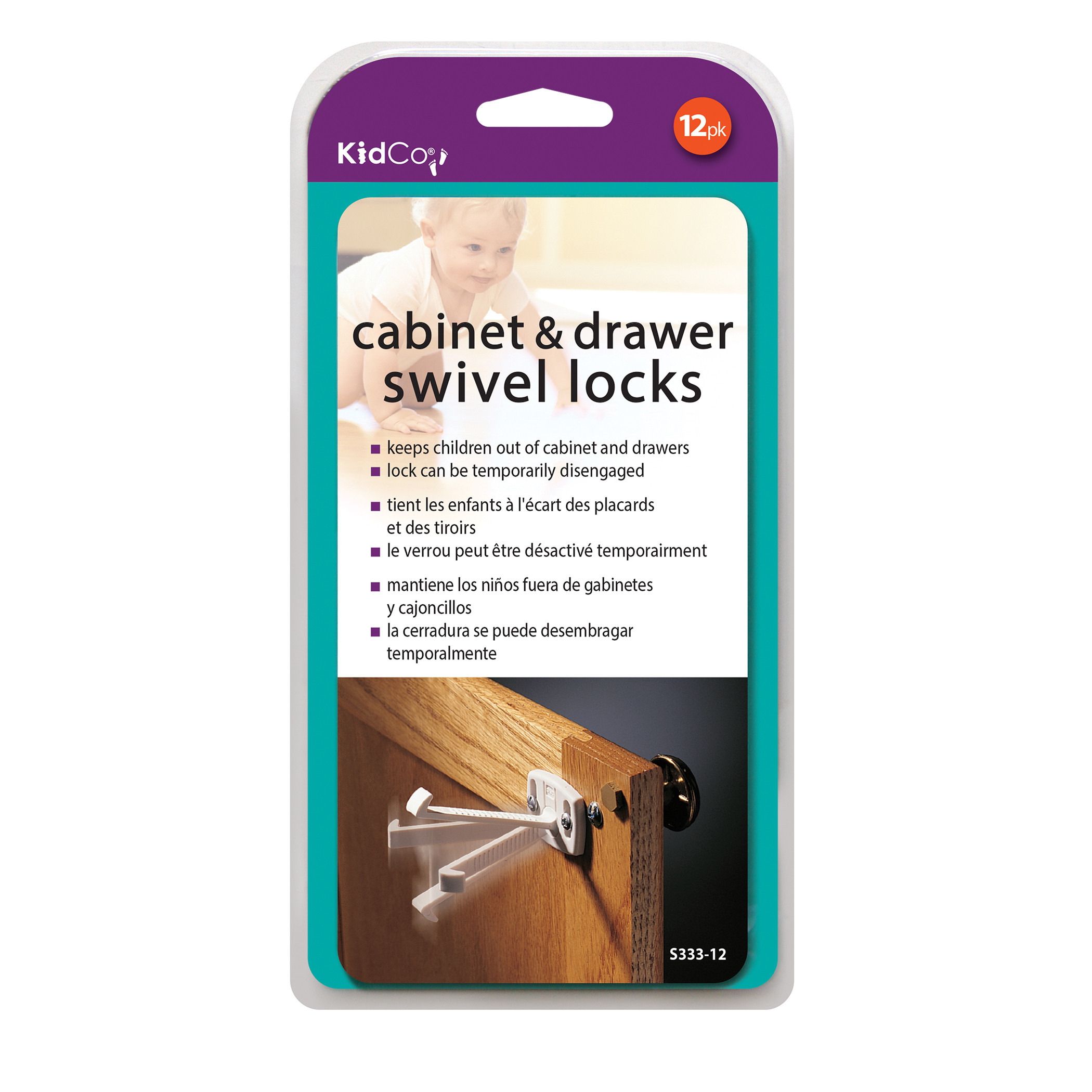 Buy KidCo Swivel Cabinet and Drawer Lock Set of 12 Online Mothercare Bahrain