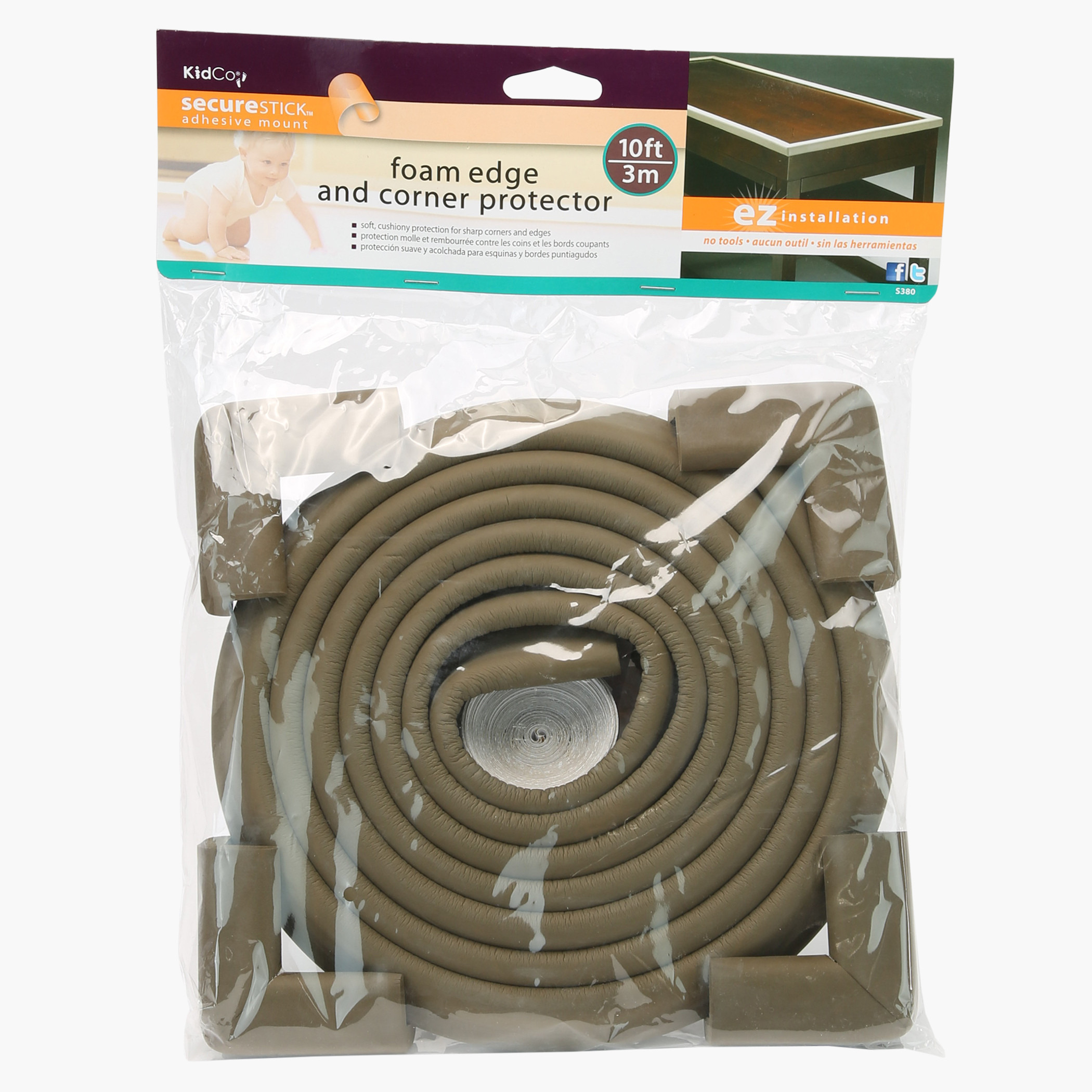 2m Baby Proofing Edge & 10pcs Corner Guards Furniture Childsafe Foam Bumper | Shop Today. Get It