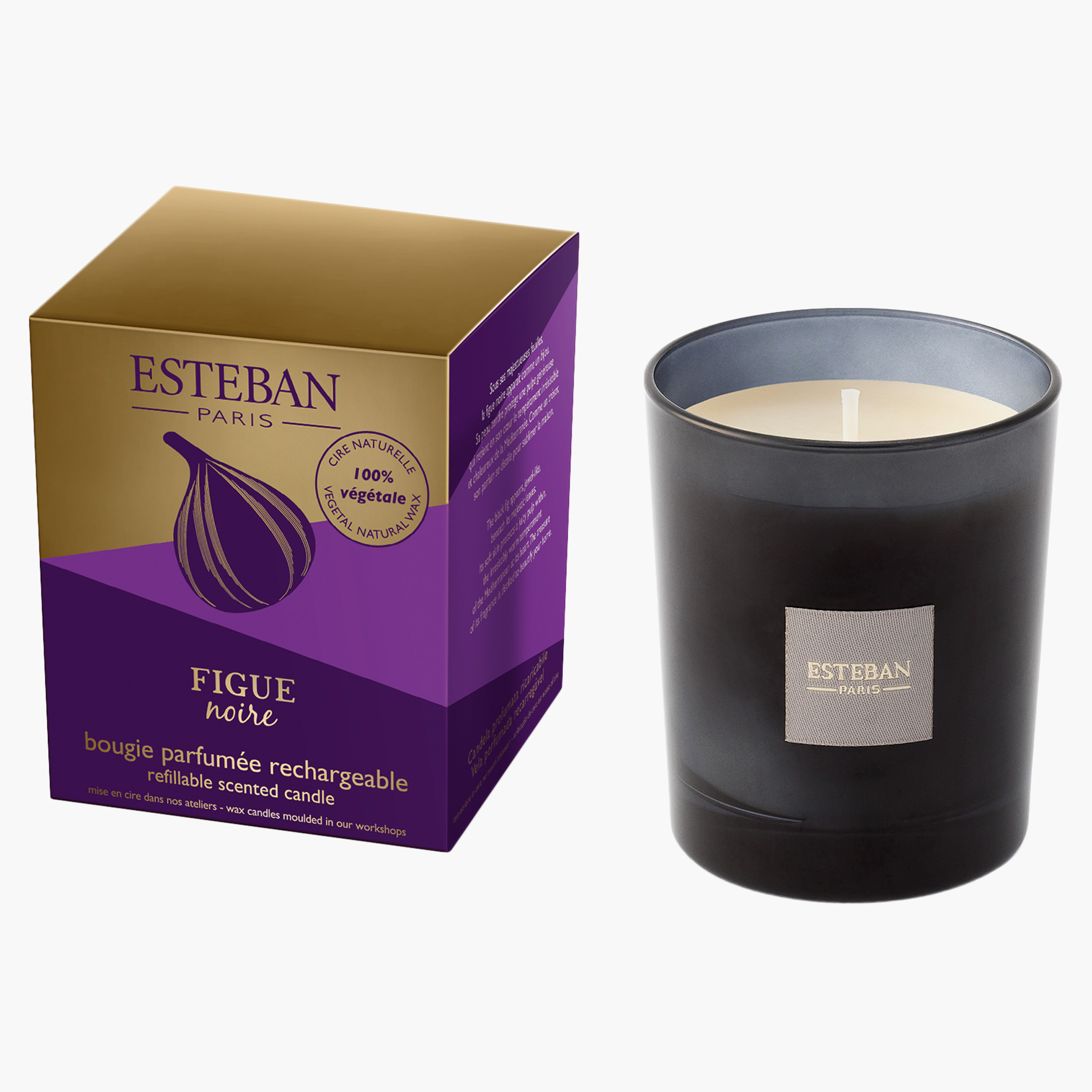 Esteban Refillable Ambre Scented Jar Candle-household-homefragrance-candles-image-2