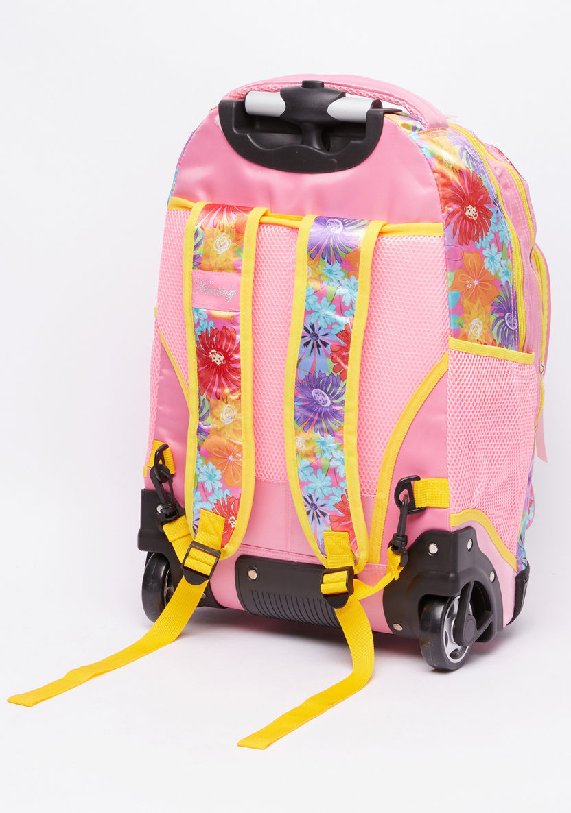 Juniors Printed Convertible Trolley Bag with Zip Closure-Trolleys-image-1