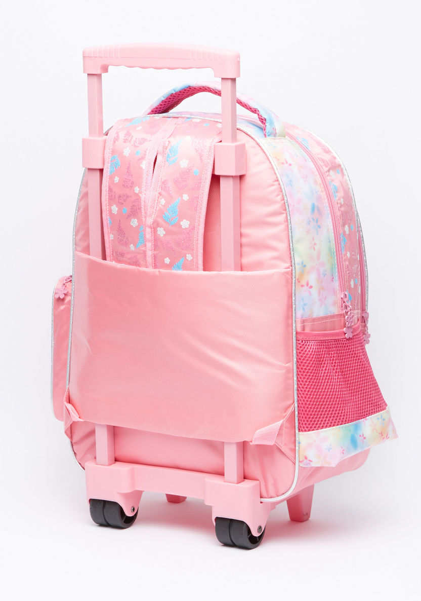 Juniors Lulu Caty Printed Trolley Backpack with Zip Closure-Trolleys-image-2