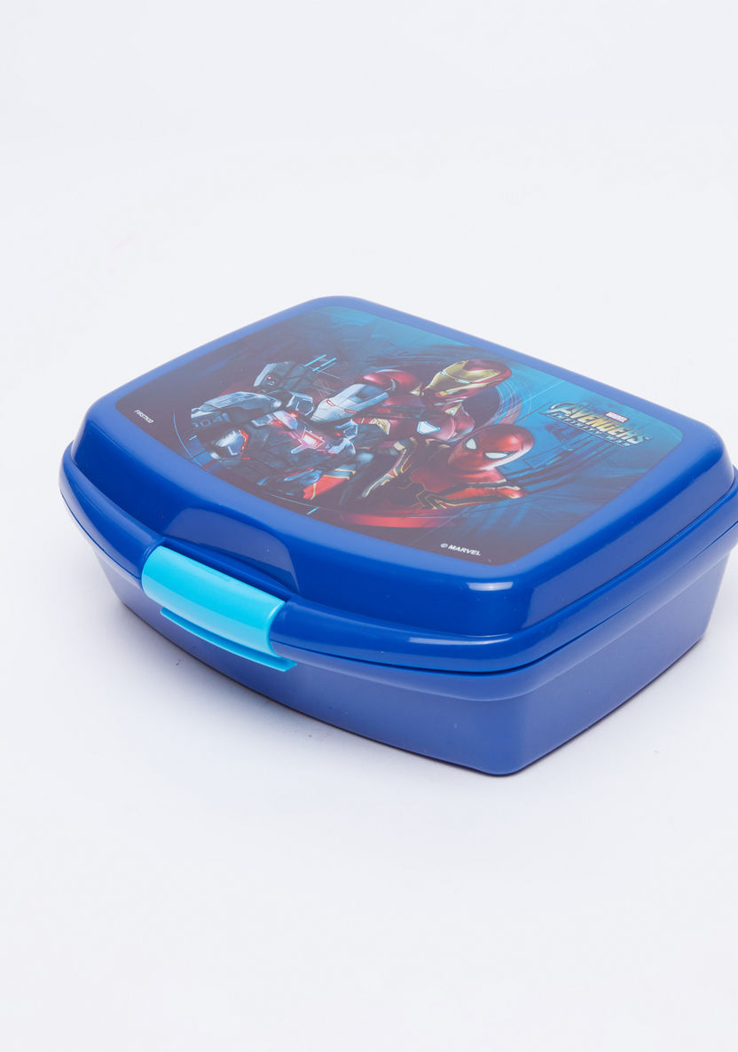 Avengers Printed Lunchbox with Clip Closure-Lunch Boxes-image-0