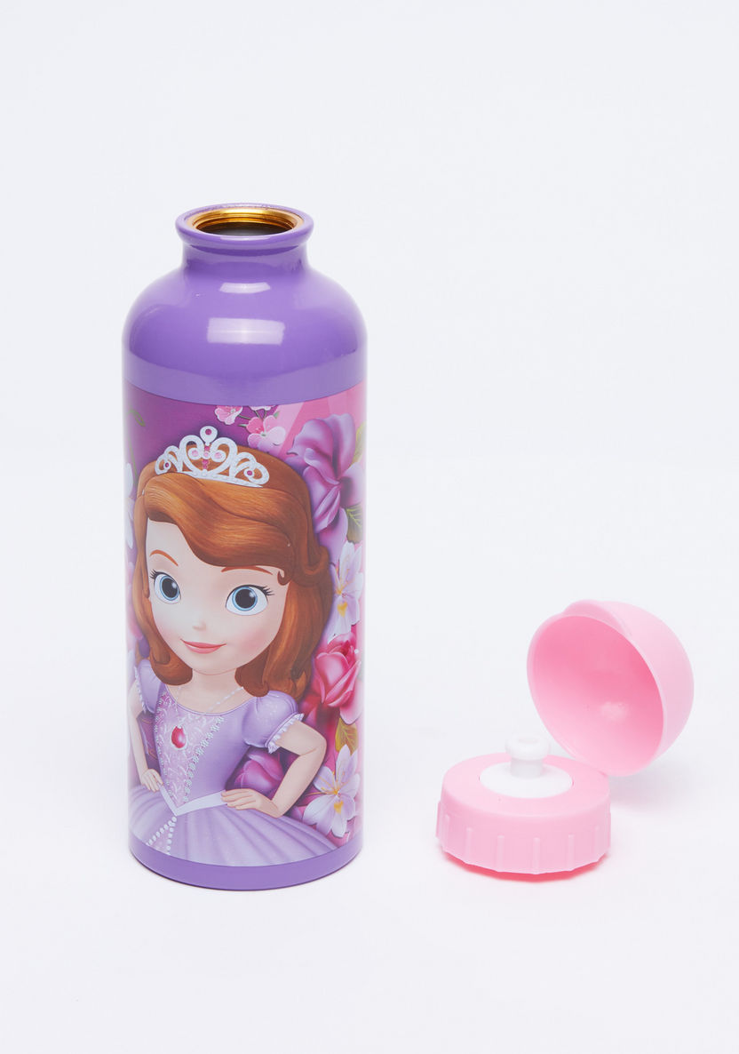 Sofia the Princess Printed Water Bottle with Strap - 500 ml-Water Bottles-image-3