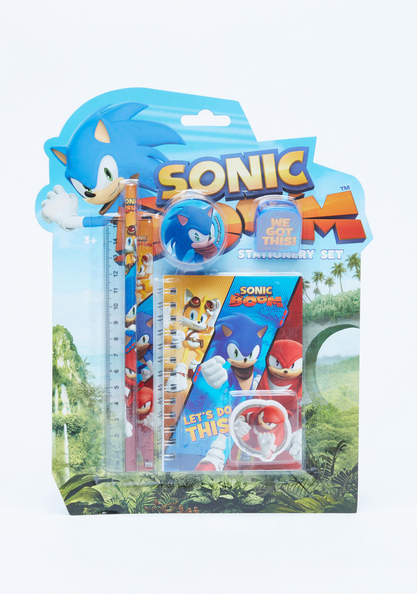 Sonic Printed 5-Piece Stationery Set-Sets-image-0