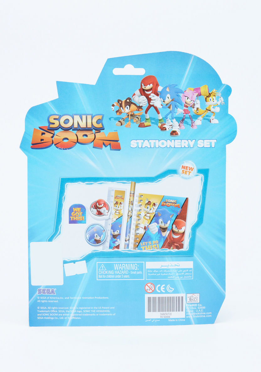Sonic Printed 5-Piece Stationery Set-Sets-image-1