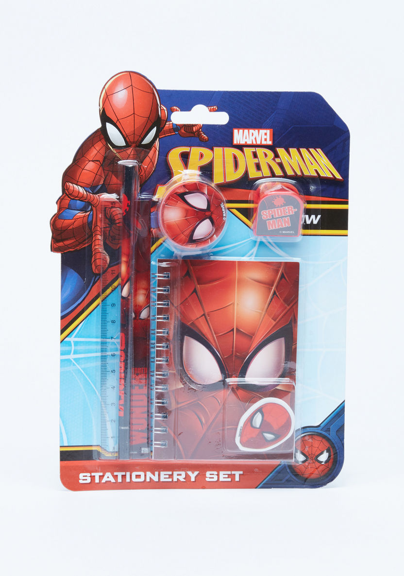 Spider-Man Printed 6-Piece Stationery Set-Sets-image-0