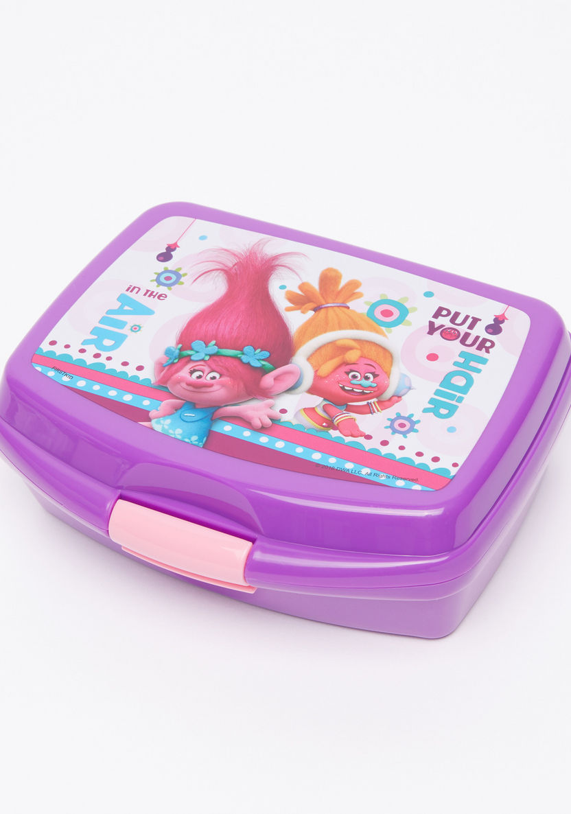 Trolls Printed Lunch Box-Lunch Boxes-image-0