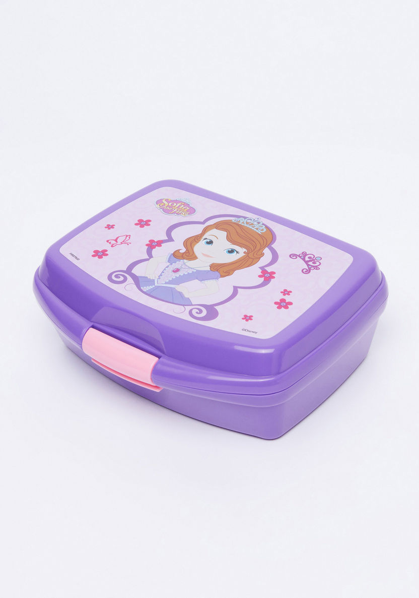 Sofia the First Printed Lunchbox with Clip Closure-Lunch Boxes-image-0
