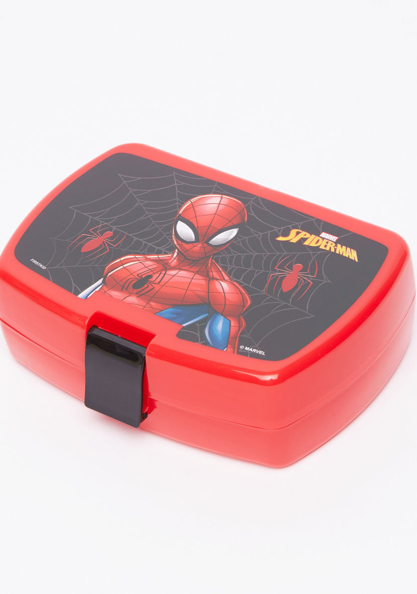 Spider-Man Printed Lunchbox with Water Bottle and Bag-Water Bottles-image-2