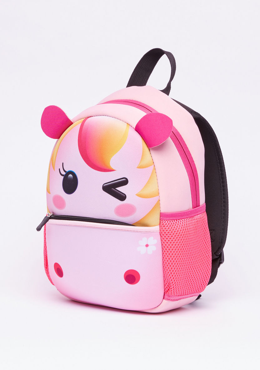 Juniors Printed Backpack with Zip Closure-Backpacks-image-0