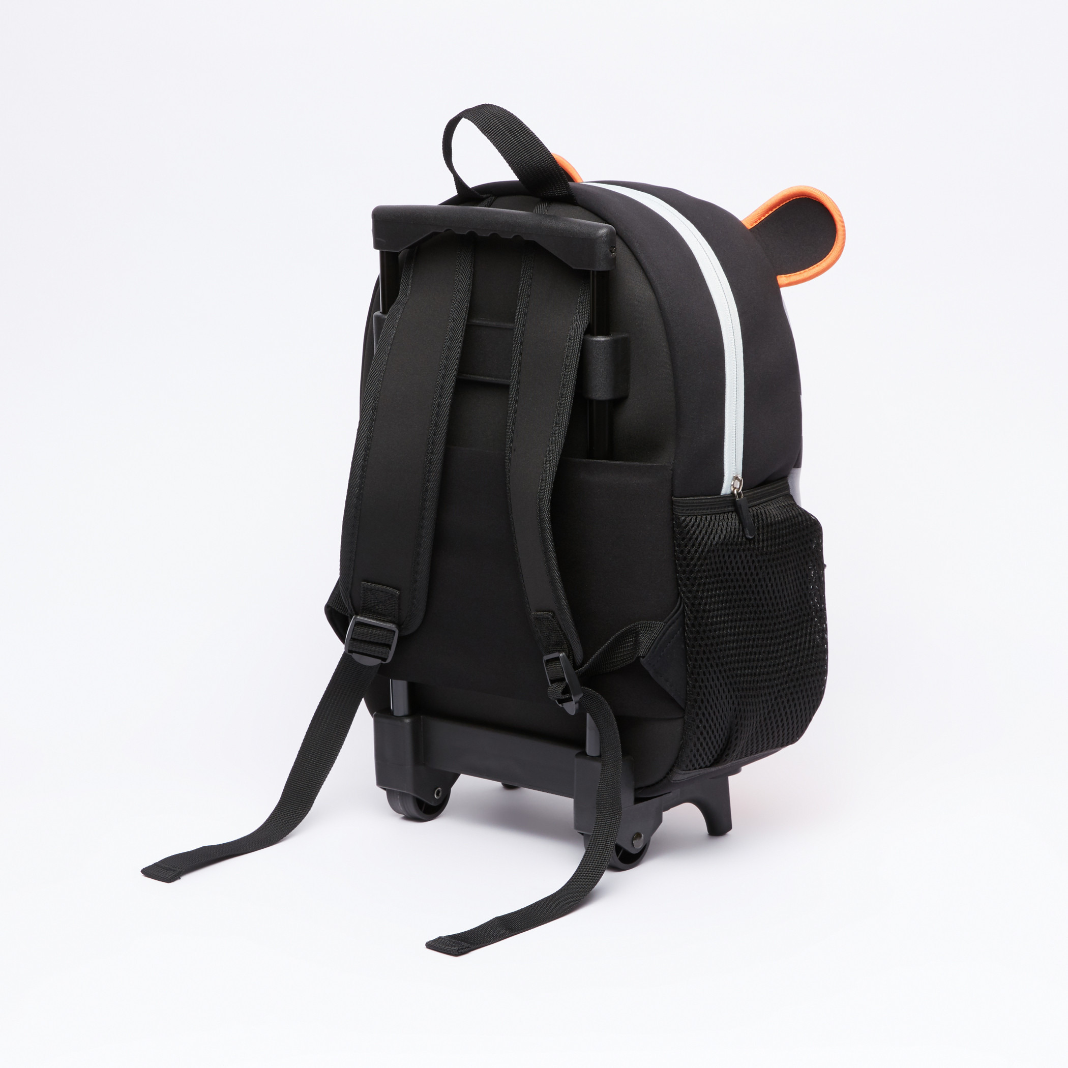 Printed Trolley Backpack with Zip Closure-school-bagsandbackpacks-trolleybags-image-2
