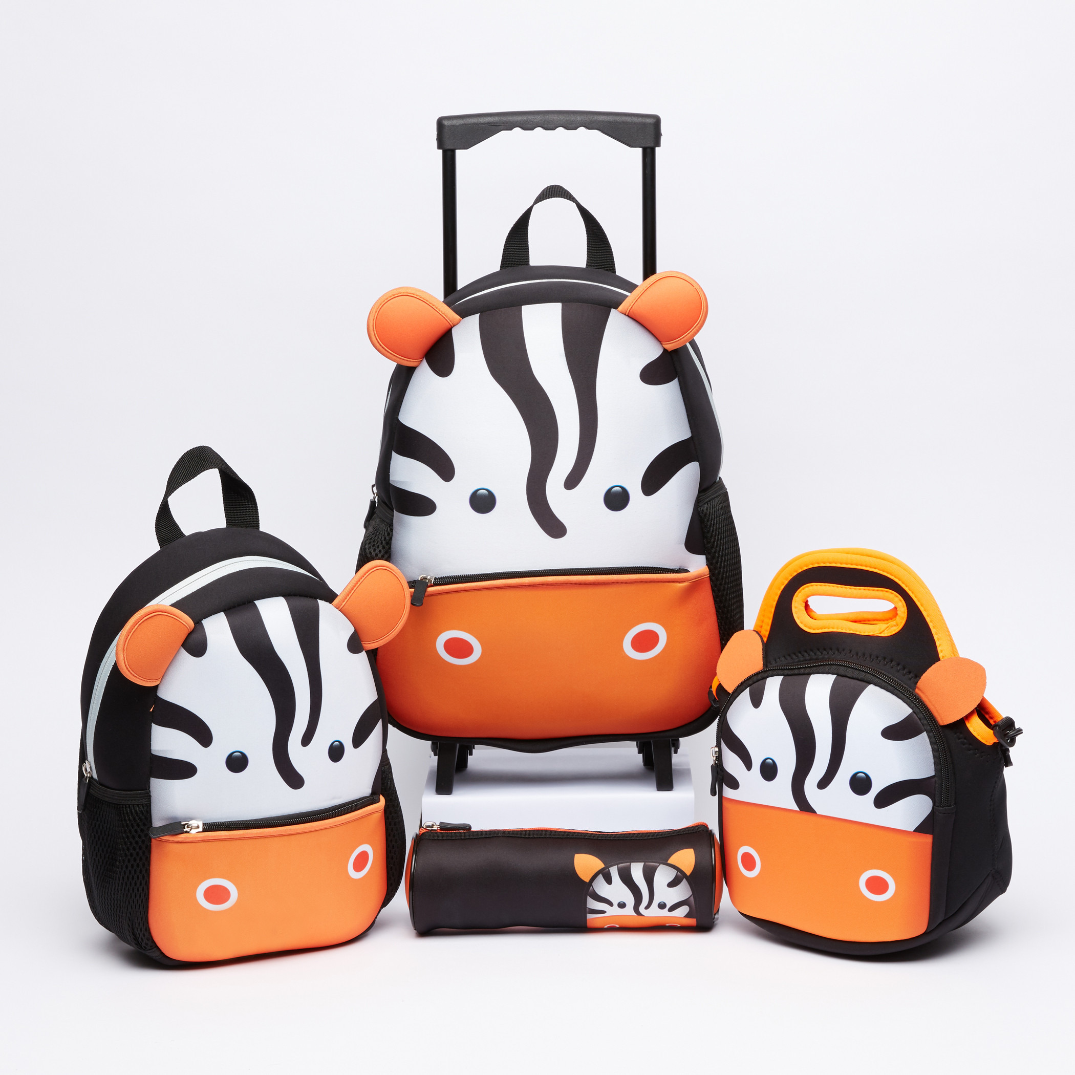 Printed Trolley Backpack with Zip Closure-school-bagsandbackpacks-trolleybags-image-6