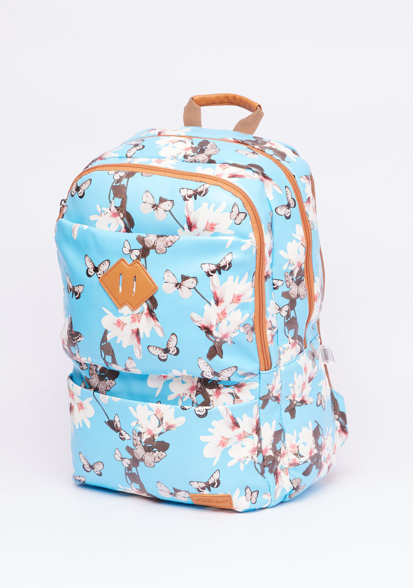 Simba Printed Backpack with Zip Closure and Adjustable Straps-Backpacks-image-0