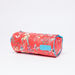 Fusion Floral Printed Round Pencil Case with Zip Closure-Pencil Cases-thumbnail-1