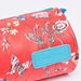 Fusion Floral Printed Round Pencil Case with Zip Closure-Pencil Cases-thumbnail-2