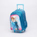 Frozen Printed Trolley Backpack with Zip Closure-Trolleys-thumbnail-0