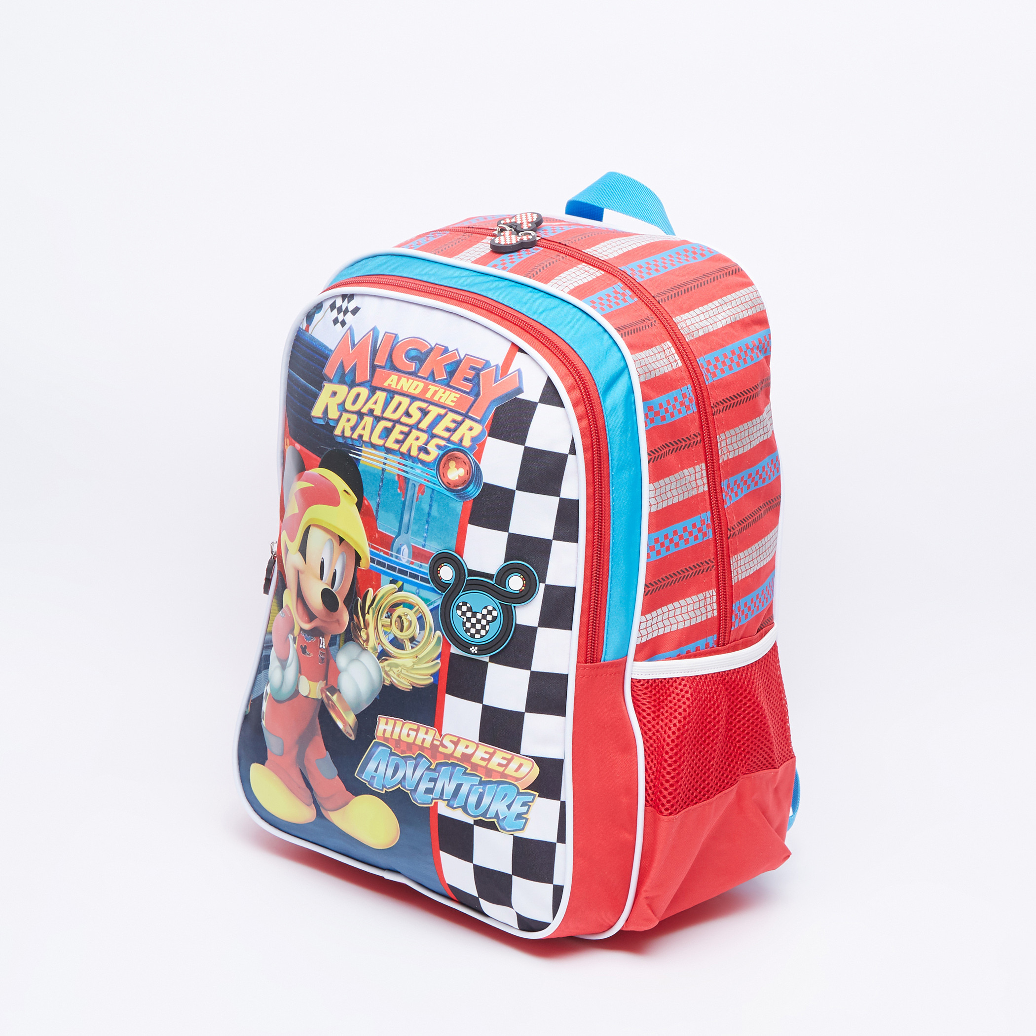 Buy Mickey and the Roadster Racers Printed Backpack with Zip Closure Online for Kids Centrepoint Qatar