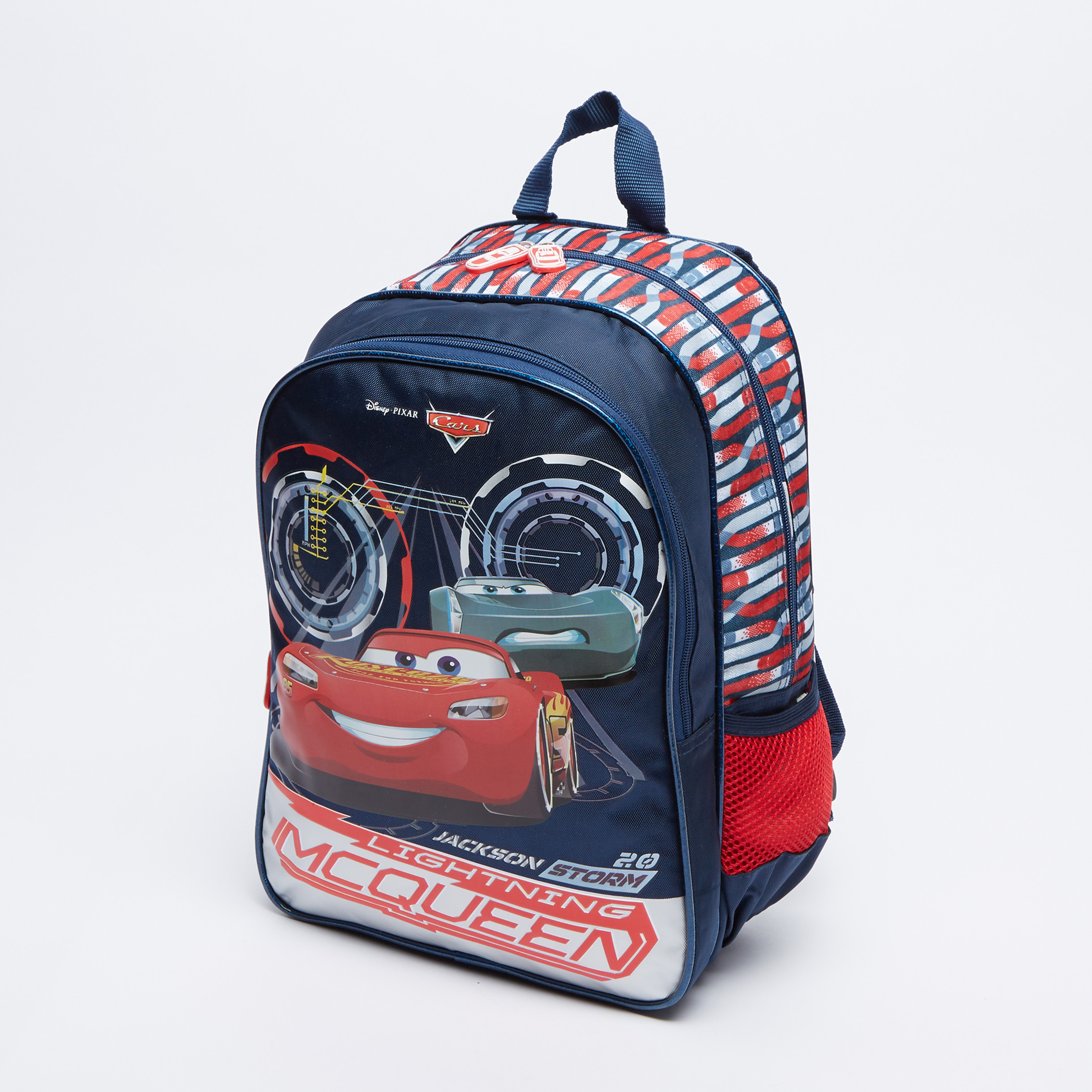 Buy Cars Jackson Storm Printed Backpack with Zip Closure Online