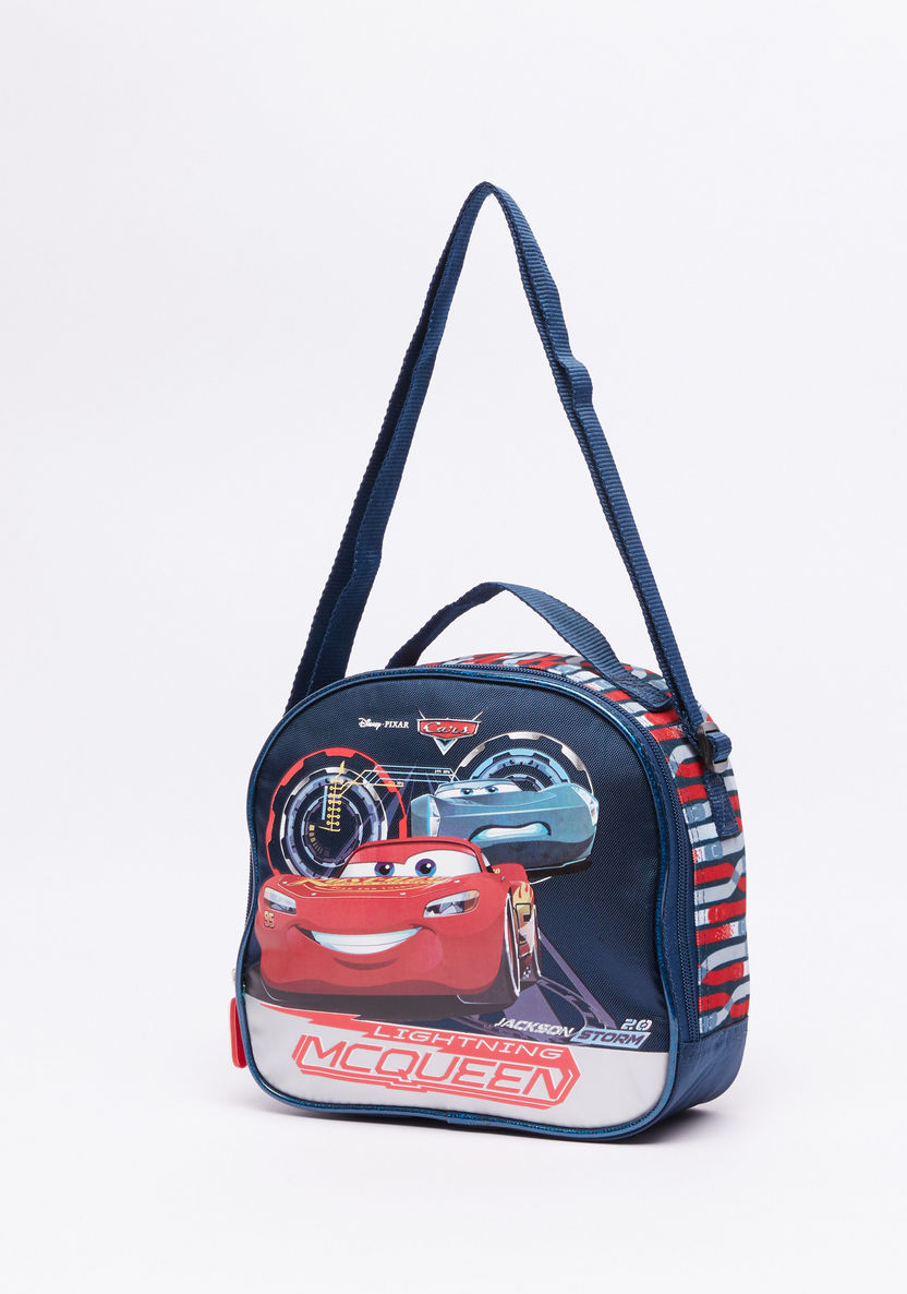 Cars Printed Lunch Bag with Zip Closure-Lunch Bags-image-0