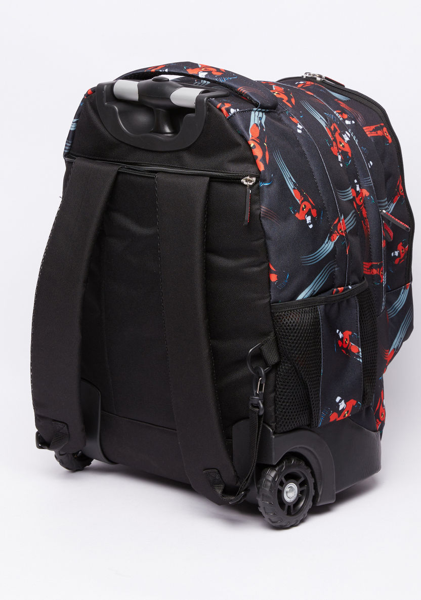 The Incredibles Printed Trolley Backpack with Adjustable Straps-Trolleys-image-1