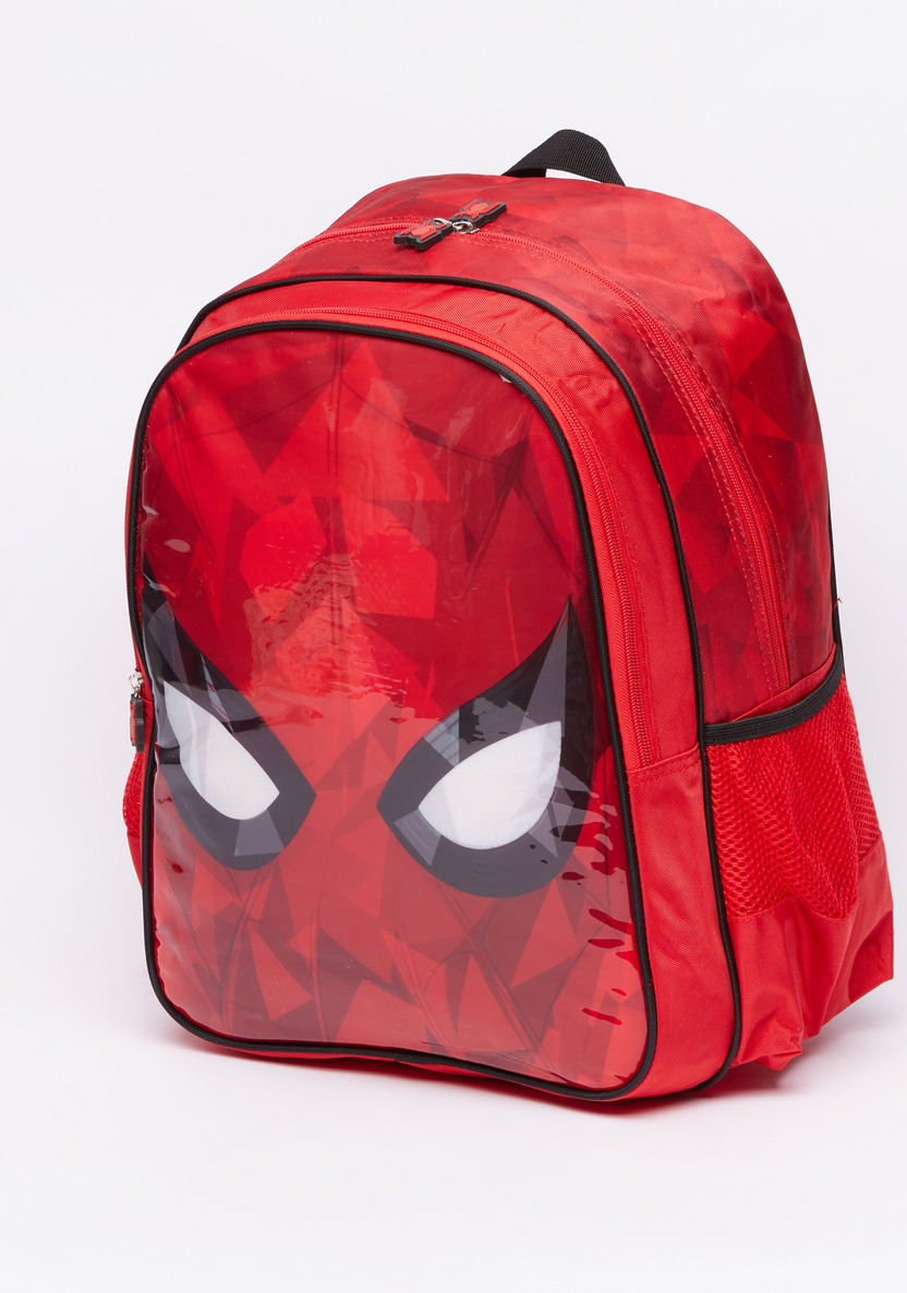 Spider-Man Printed Backpack with Zip Closure-Backpacks-image-0