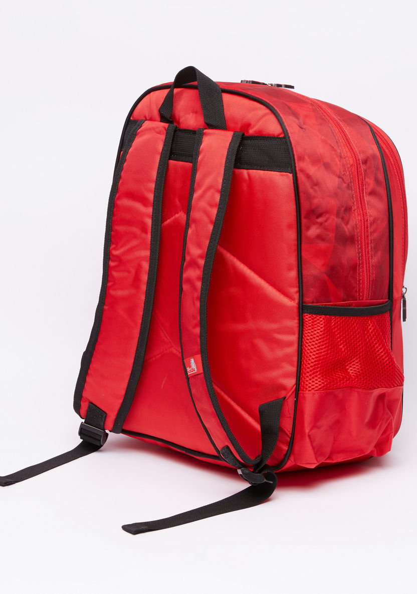 Spider-Man Printed Backpack with Zip Closure-Backpacks-image-1