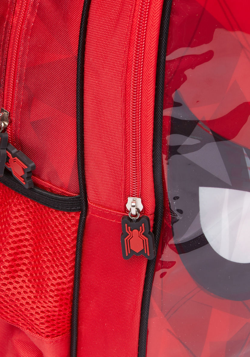 Spider-Man Printed Backpack with Zip Closure-Backpacks-image-2