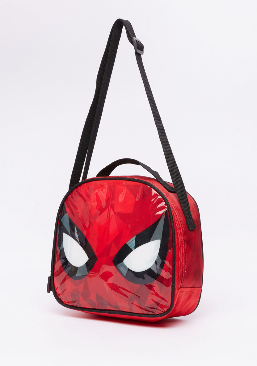 Spider-Man Printed Lunch Bag with Zip Closure-Lunch Bags-image-0