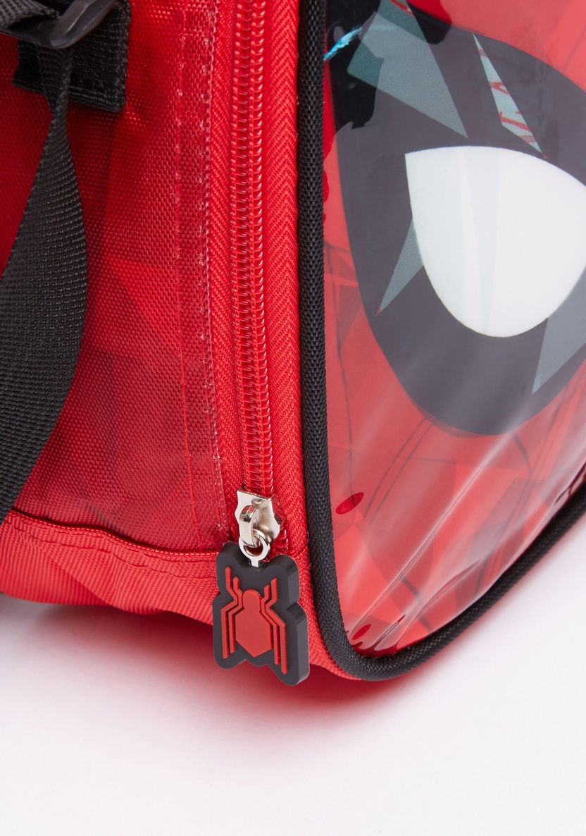 Spider-Man Printed Lunch Bag with Zip Closure-Lunch Bags-image-3