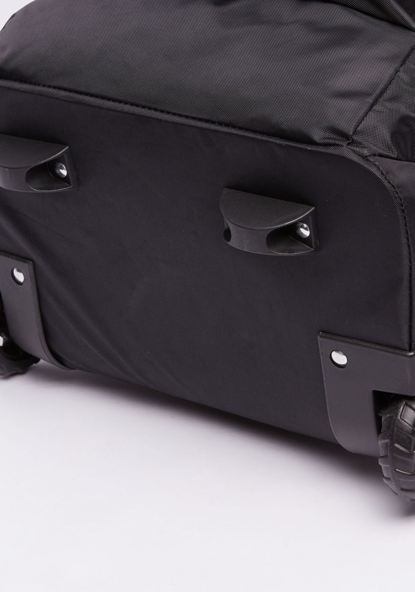Starwars Printed Trolley Backpack with Zip Closure-Trolleys-image-5