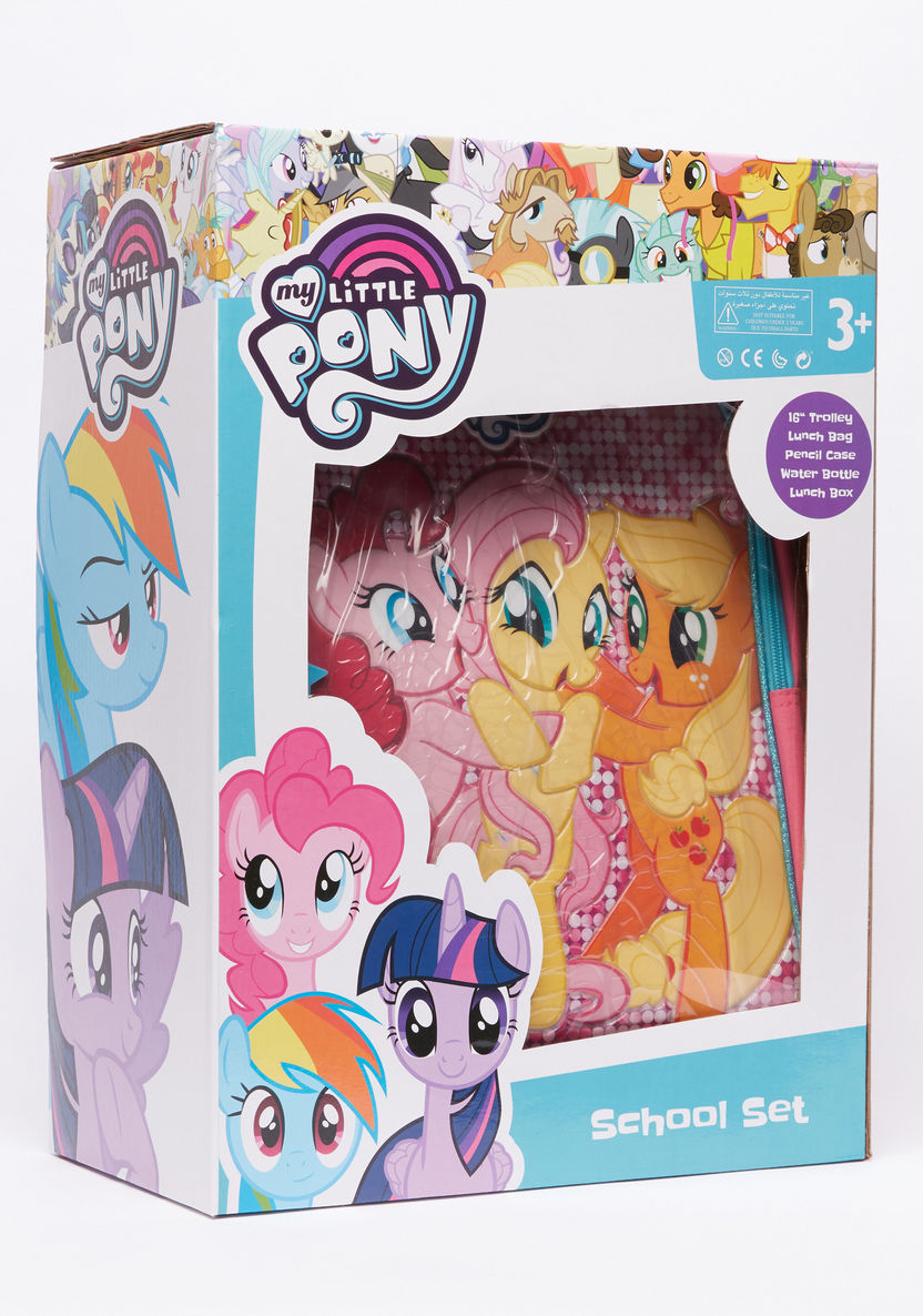 My Little Pony Printed 5-Piece Trolley Backpack Set-School Sets-image-10