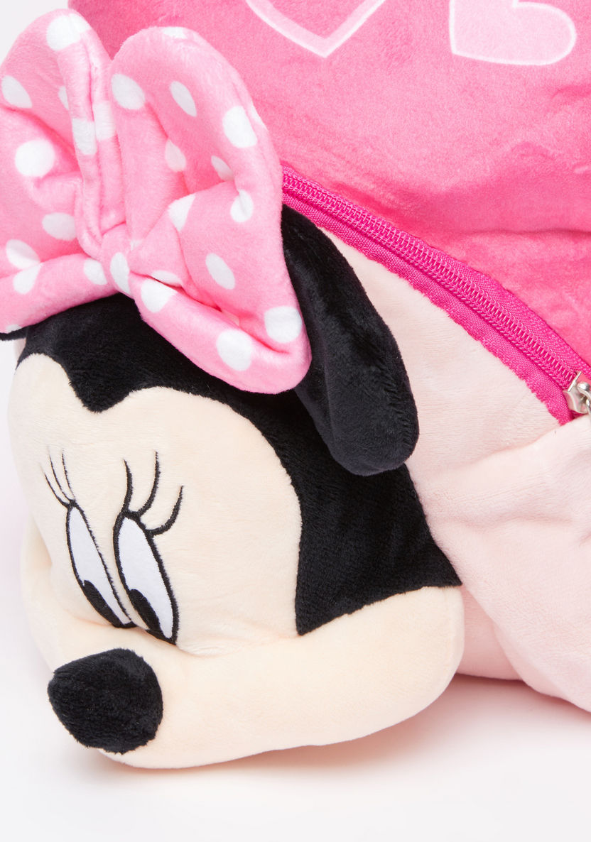 Minnie Mouse 3D Plush Detail Backpack with Zip Closure-Backpacks-image-2